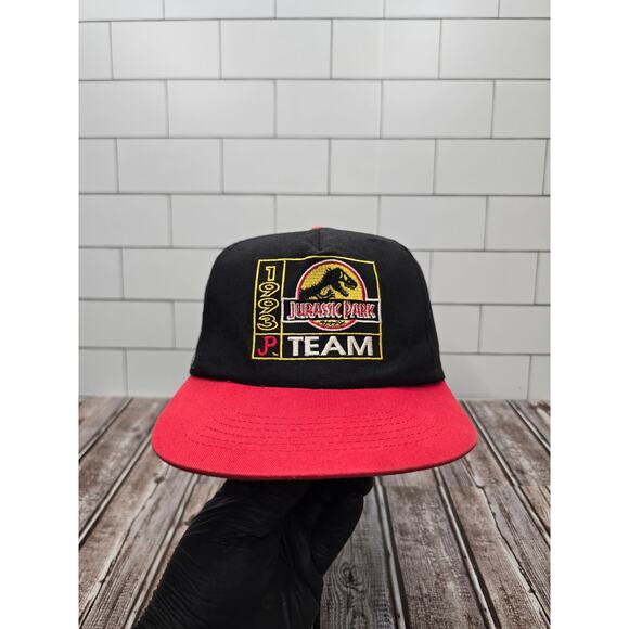 Youth Vintage 90's Jurassic Park Team Promo Adjustable Snapback Hat - Picture 1 of 8